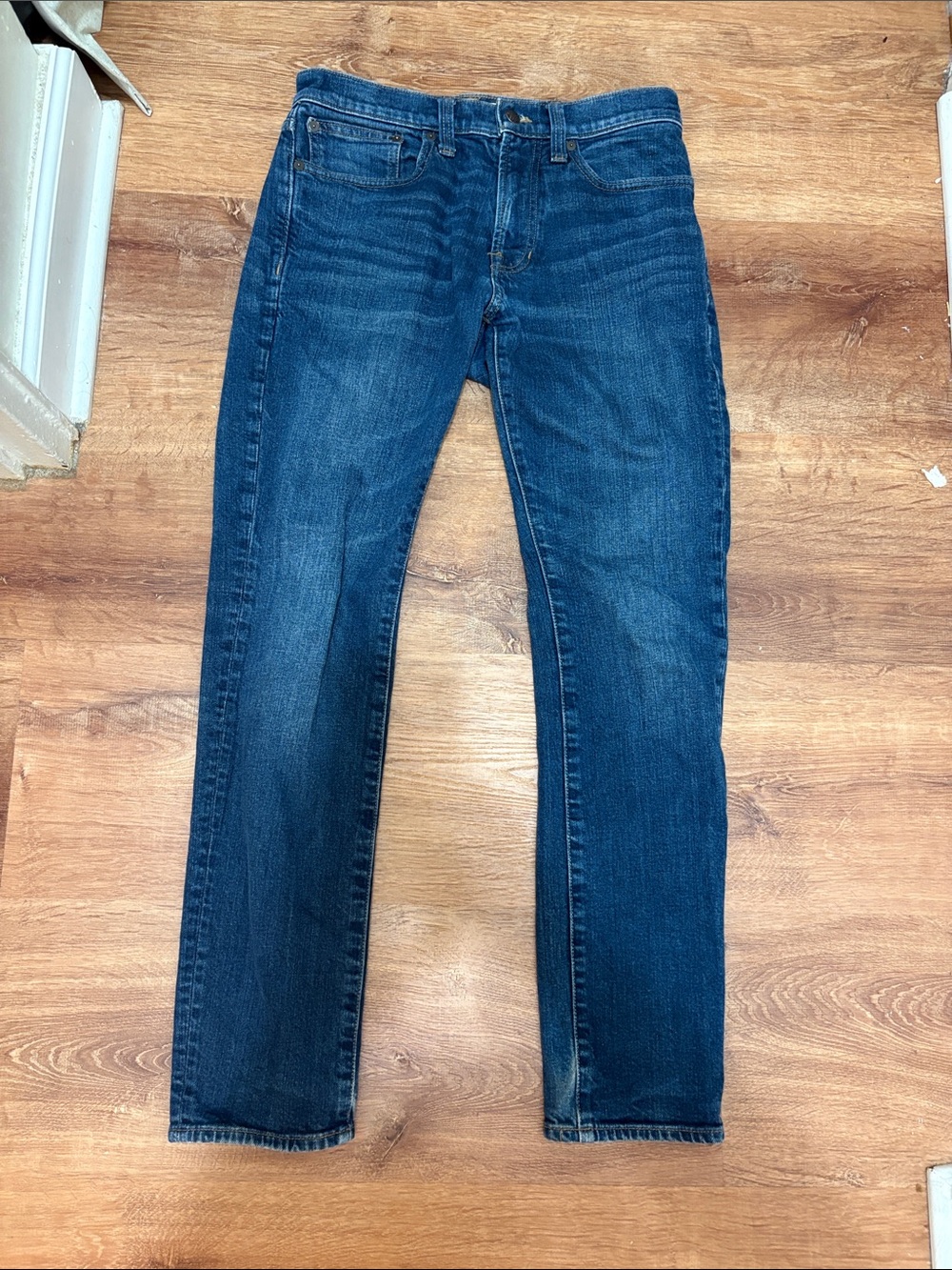 Madewell Men's Athletic Slim Straight Jeans Dark Blue W 29 L 30